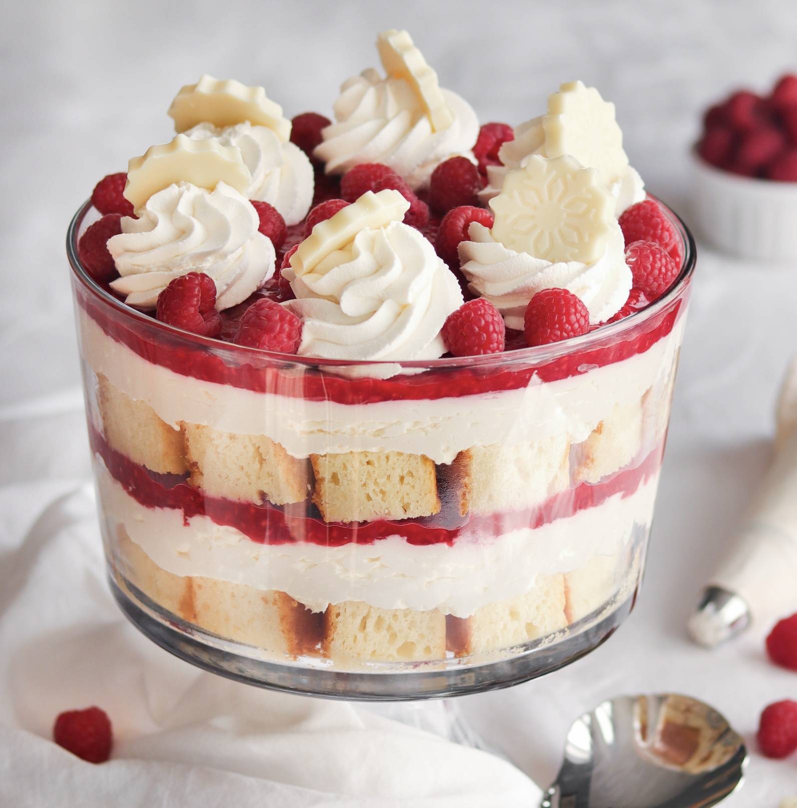 Raspberry Cheesecake Trifle