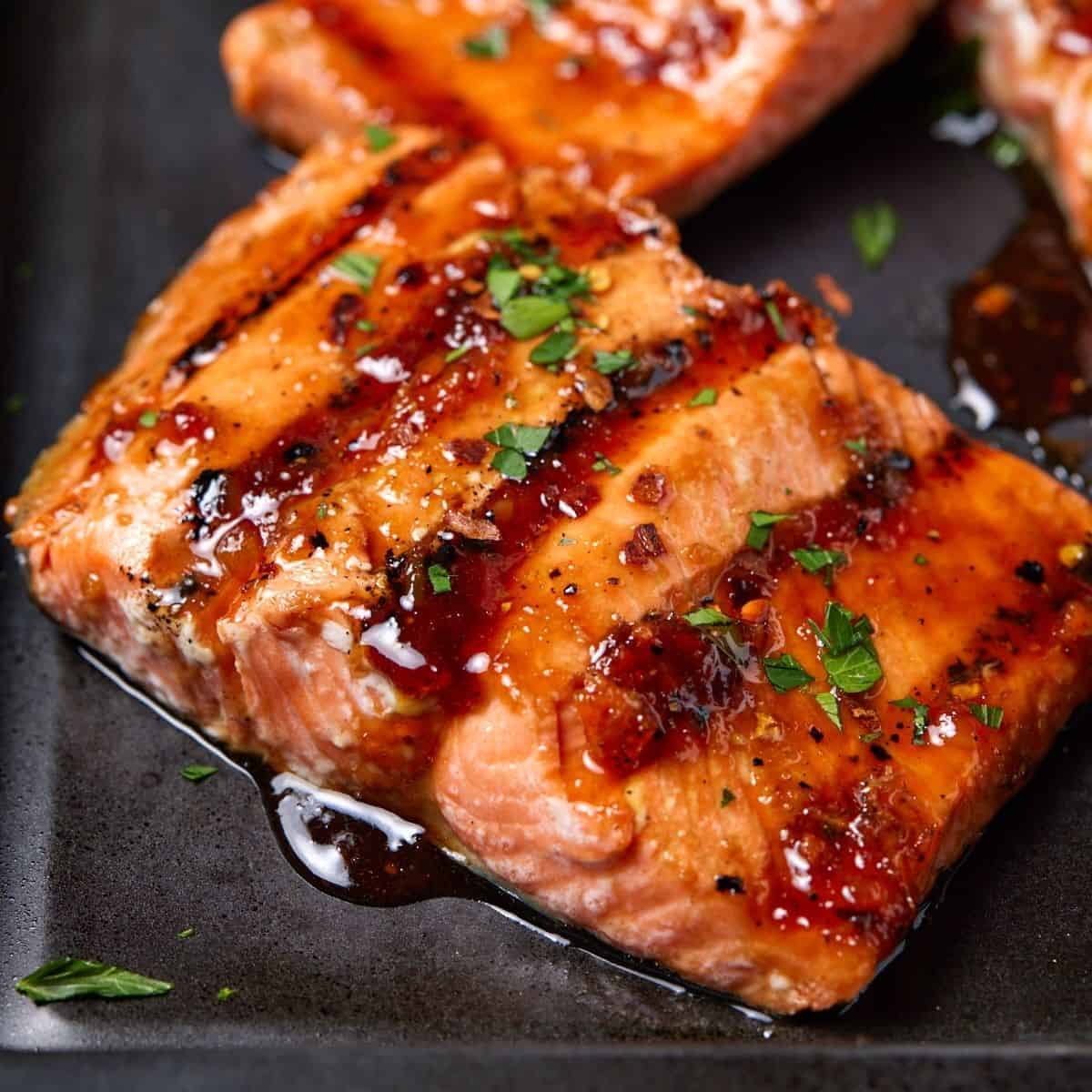 Sweet Bourbon Salmon