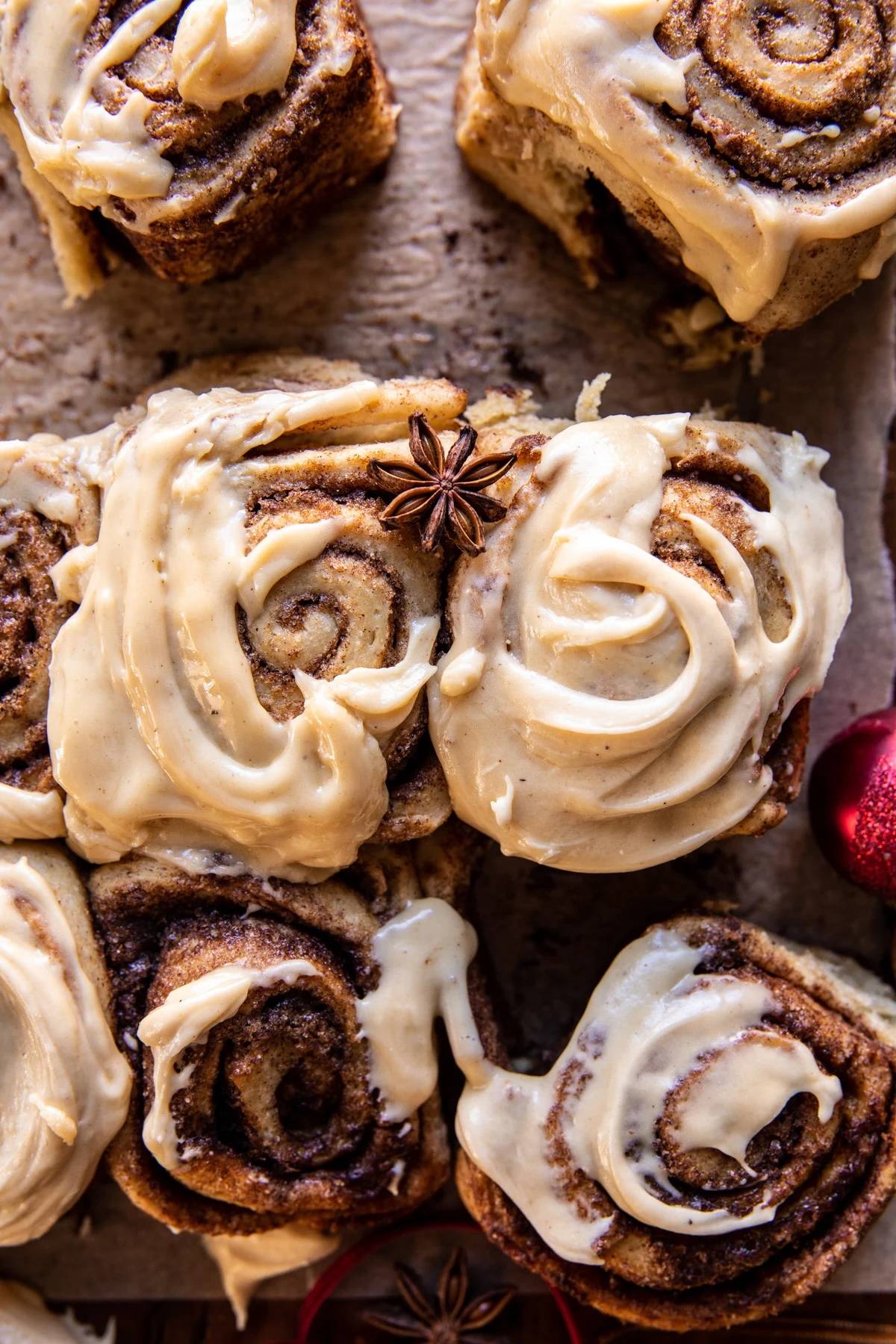 Cinnamon Rolls with Caramel Cream Cheese Icing