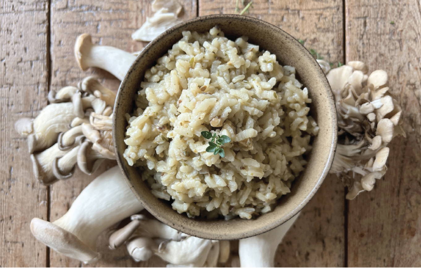 Pork Loin Stuffed with Porcini Risotto