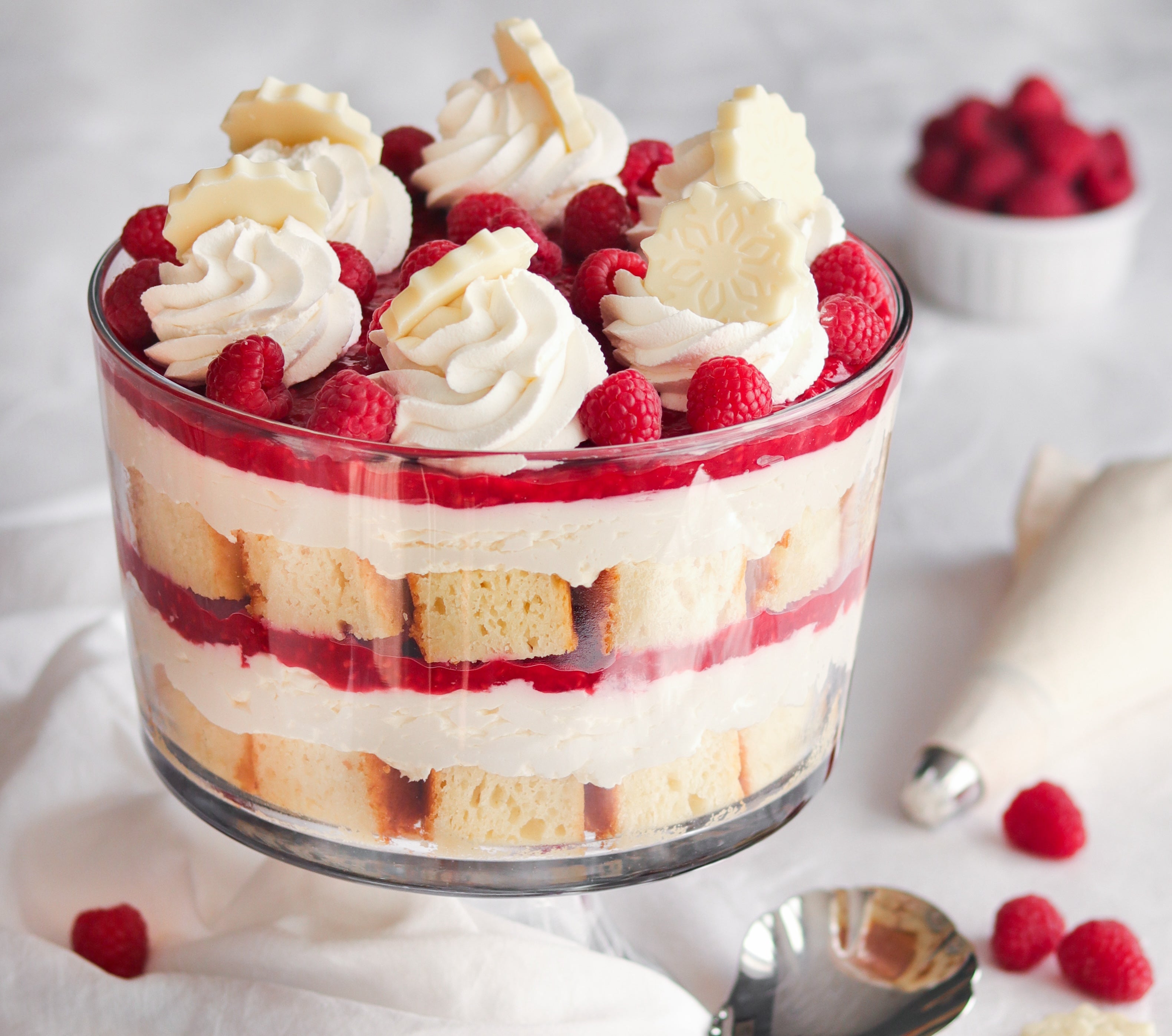 Raspberry Cheesecake Trifle