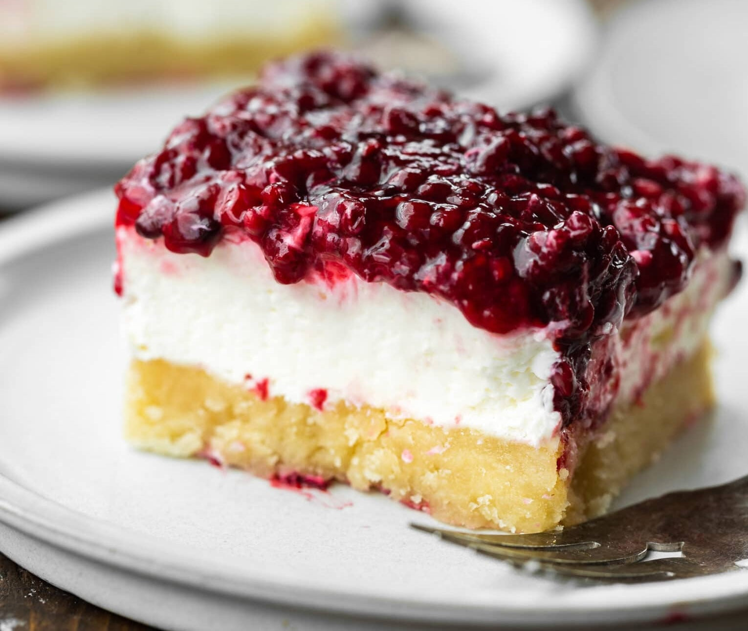 Berries and Cream Cheesecake Bars