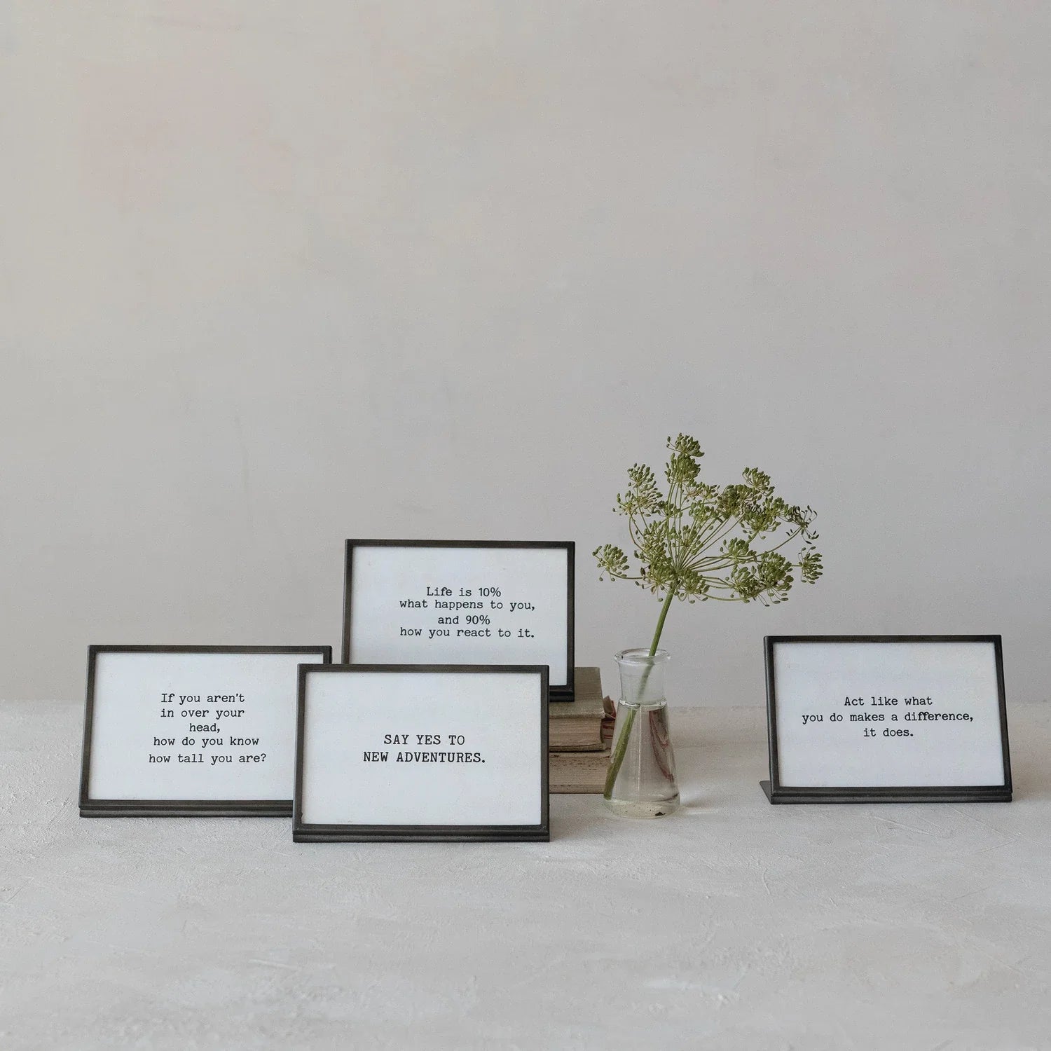 Silver Framed Saying - 4x6