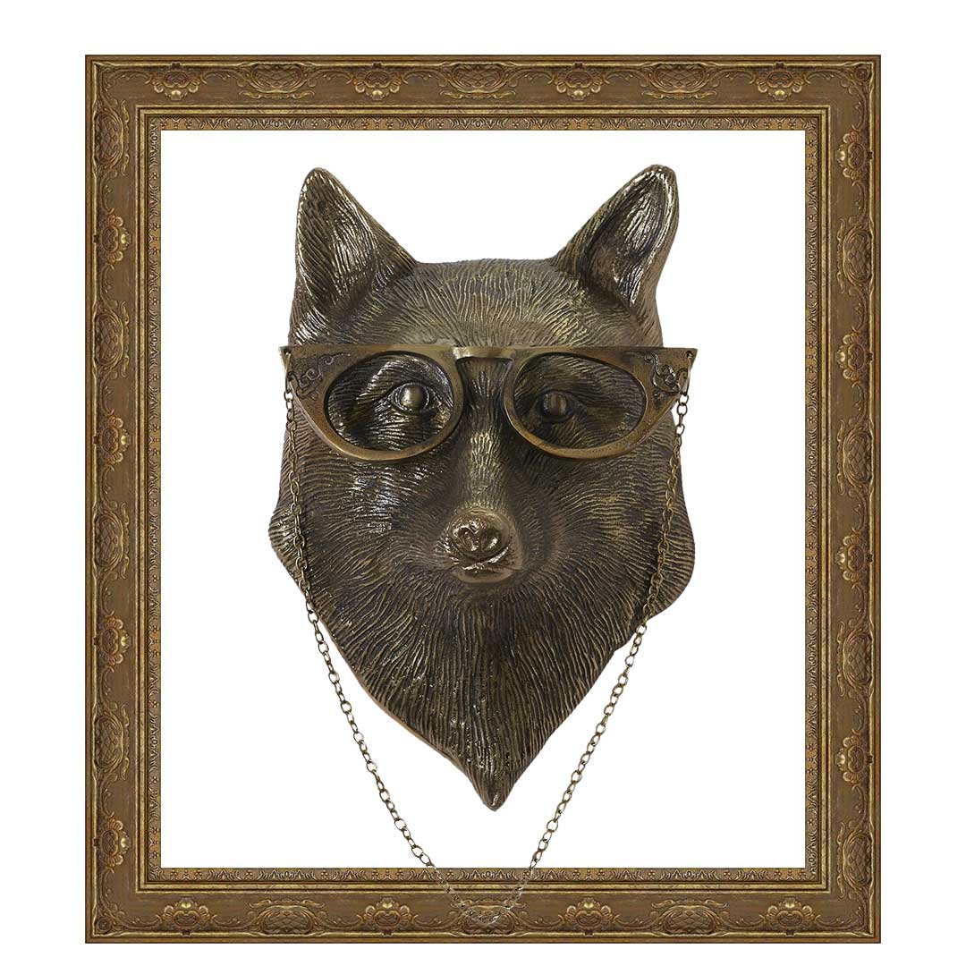 Eloise the Fox - Antique Gold Frame