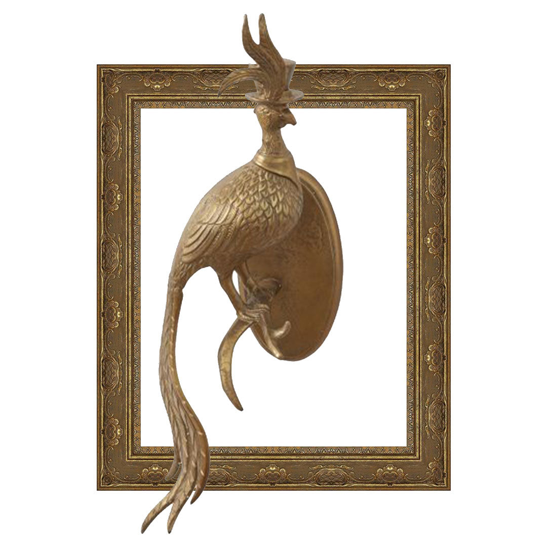 Emerson The Pheasant - Antique Gold Frame