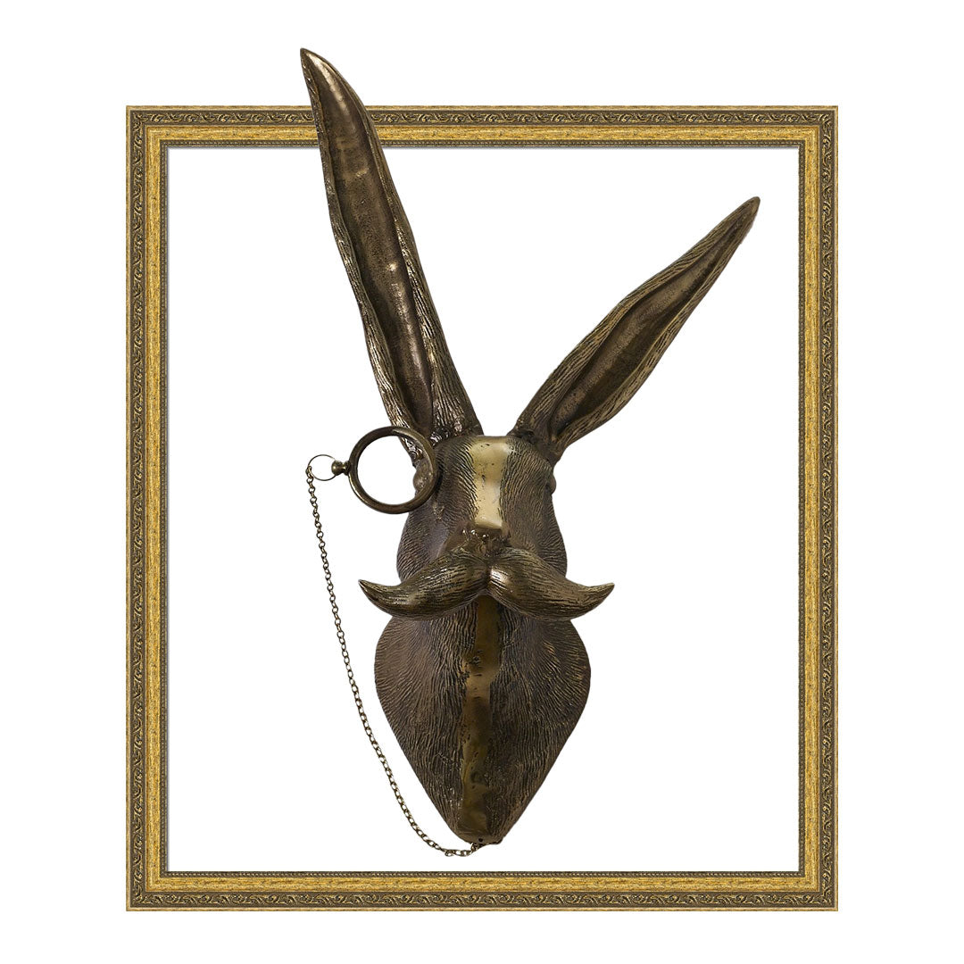 Eric the Hare - Thin Antique Gold Frame
