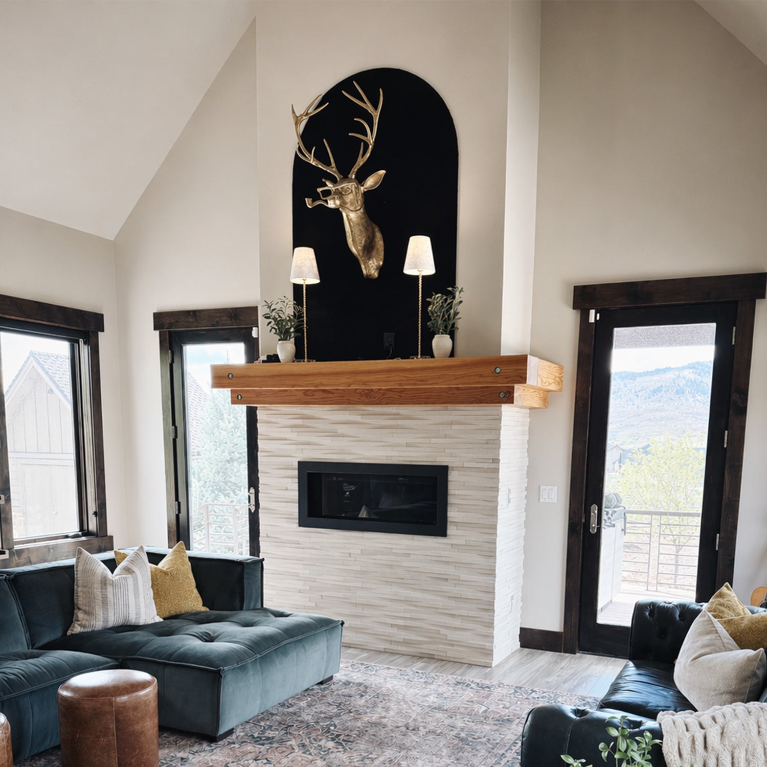 Frankie the Stag Wall Mount (Antique Brass Finish)