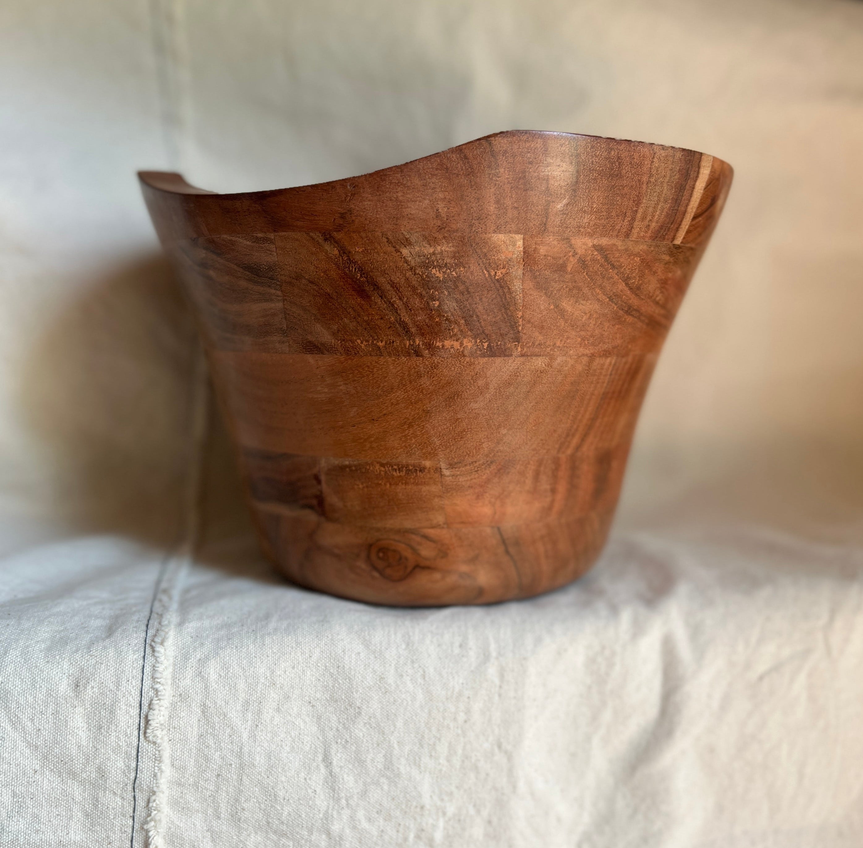 Organic Design Wood Bowl - 8in