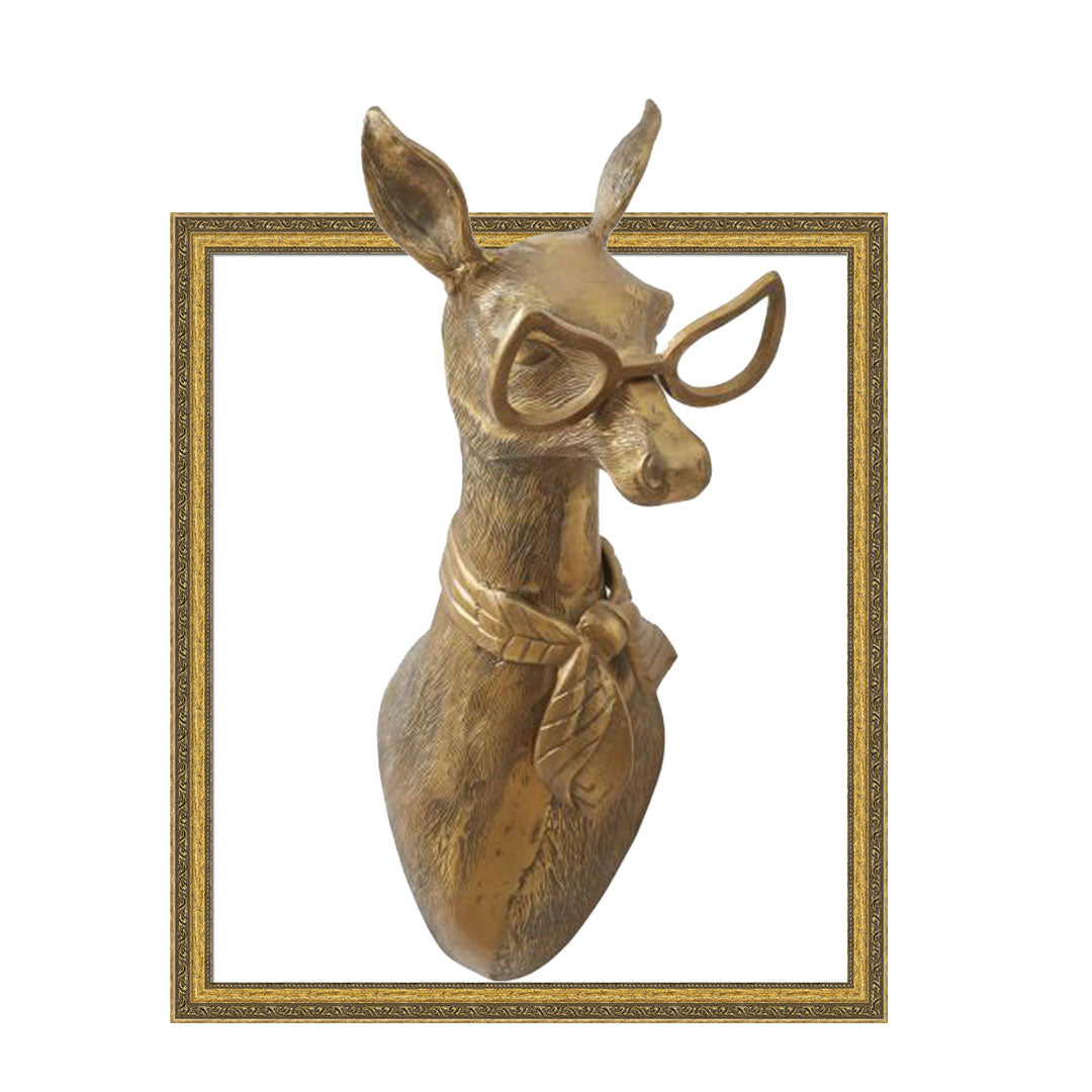Margie the Fawn - Thin Antique Gold Frame