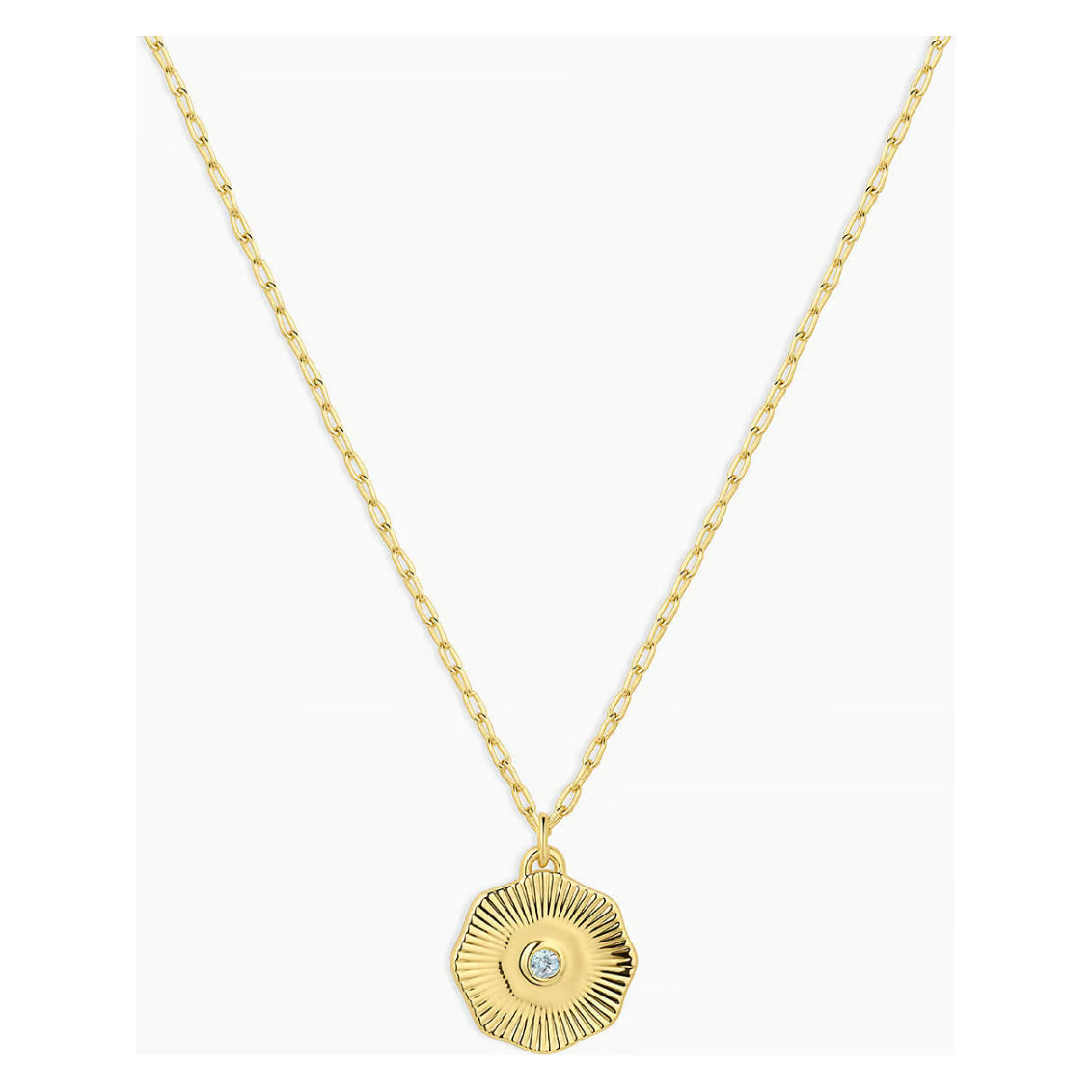 Birthstone Coin Necklace - March