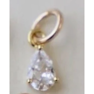 Katie Waltman Teardrop Birthstone Charm