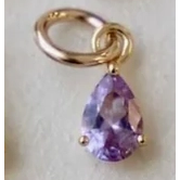 Katie Waltman Teardrop Birthstone Charm