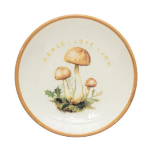 Holiday Mushroom Plate
