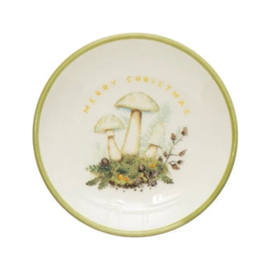 Holiday Mushroom Plate