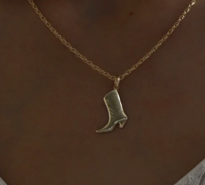 Gold Cowboy Boot Charm - Katie Waltman