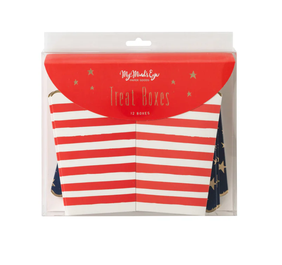Stars and Stripes Treat Boxes Set