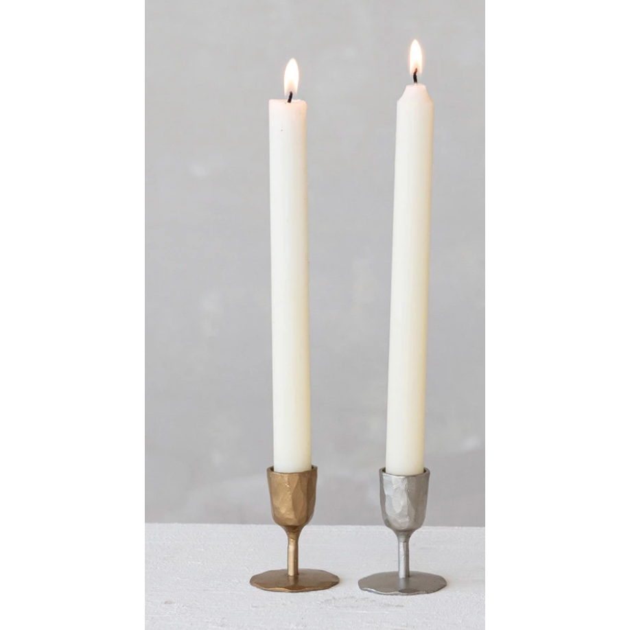 Gold or Silver Taper Candle Holder
