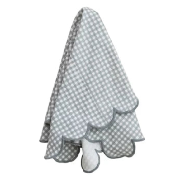 Gingham Scalloped Napkin