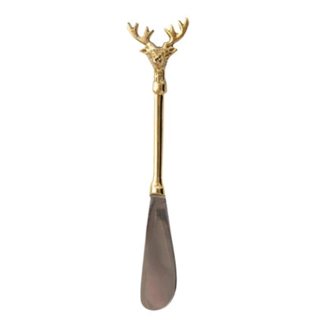 Gold Reindeer Butter Knife