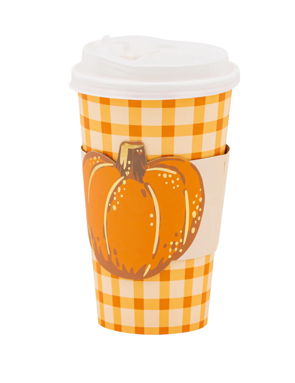 Pumpkin Plaid To Go Cup