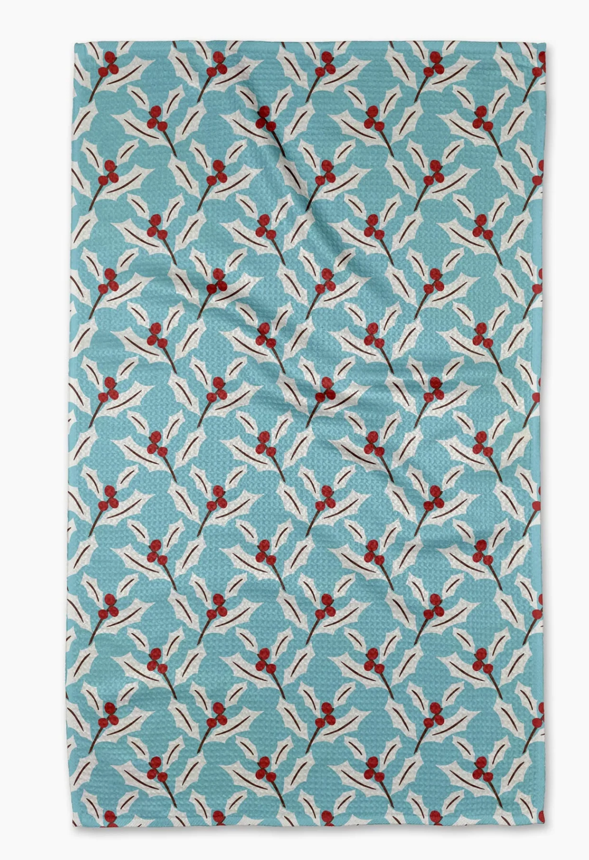 Winter Holly Tea Towel
