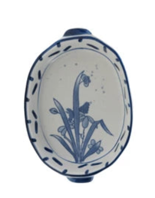 Blue Floral Baker