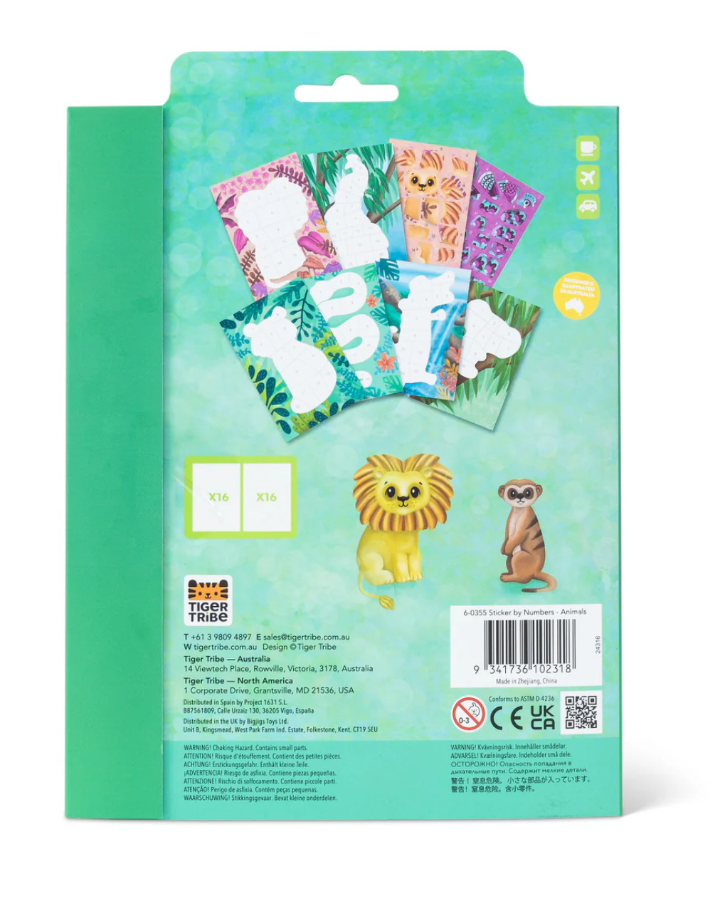 Sticker By Numbers-Animals