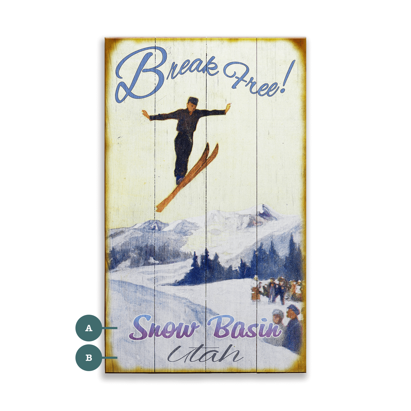 Long Jump Personalized Vintage Sign