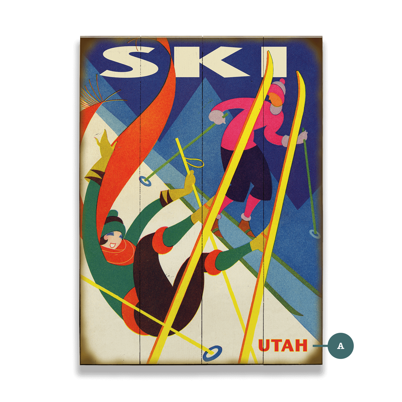 "Yardsale" Ski Personalized Vintage Sign