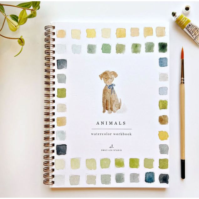 Animals Watercolor Workbook