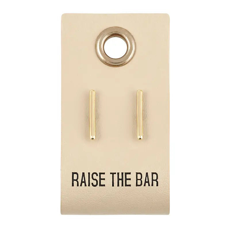 Gold Bar Earrings