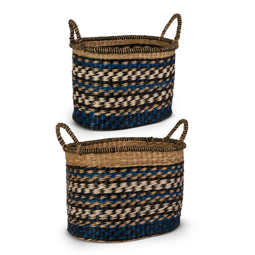 Blue Woven Basket