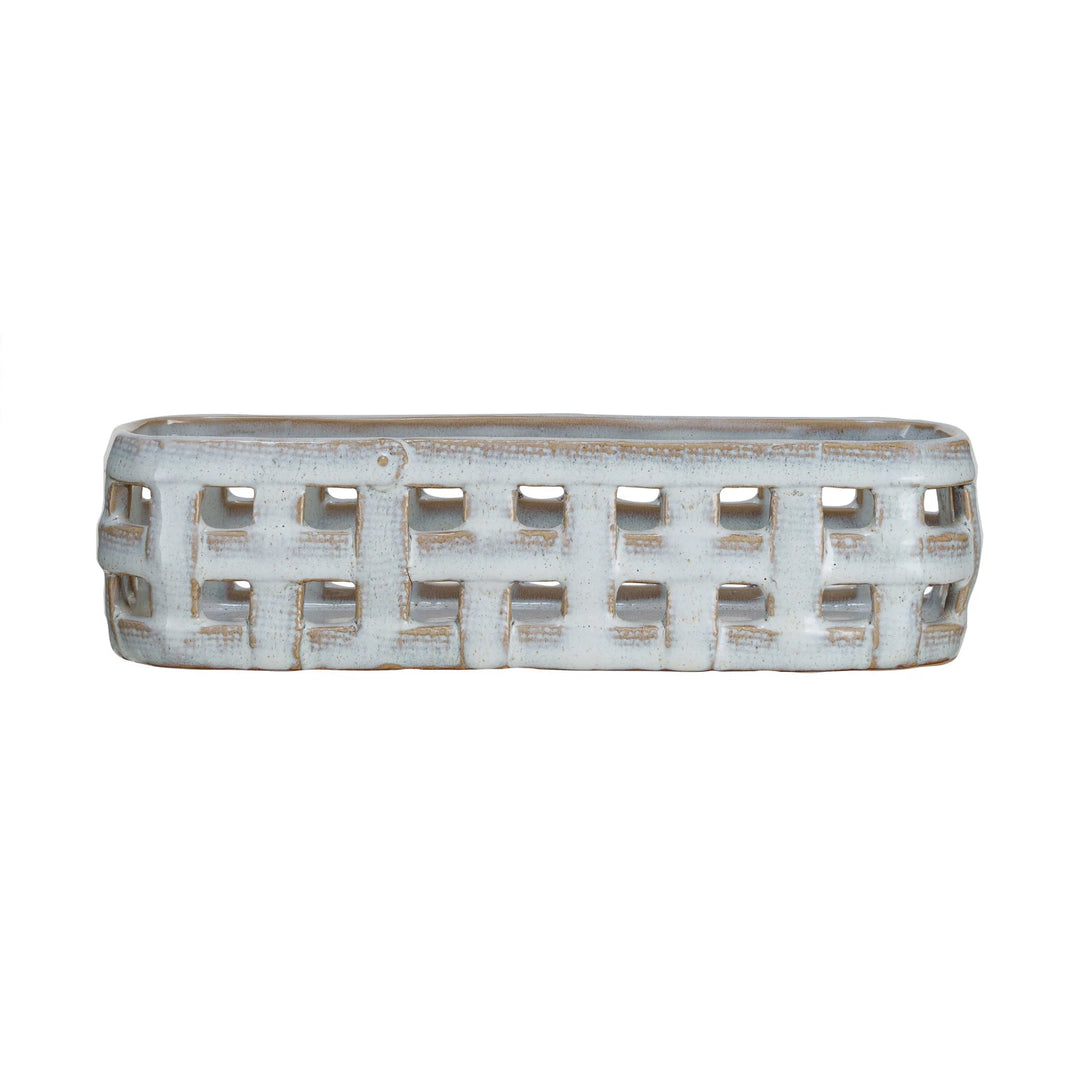Stoneware Cracker Dish