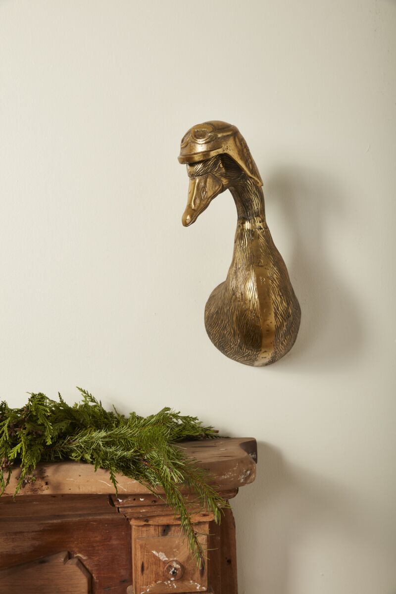 Charlie the Duck Wall Mount (Antique Brass Finish)