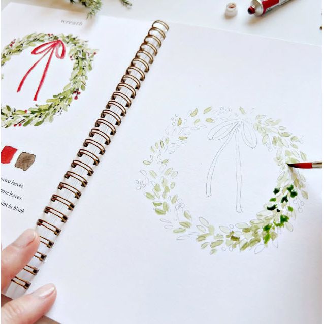 Christmas Watercolor Workbook