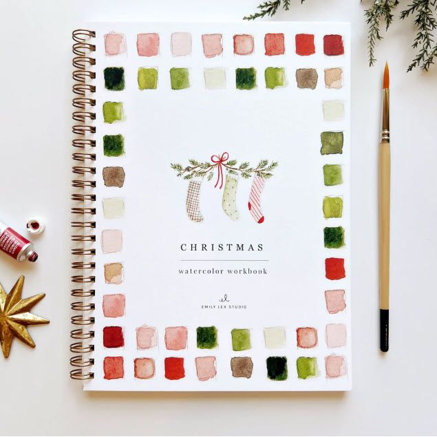Christmas Watercolor Workbook