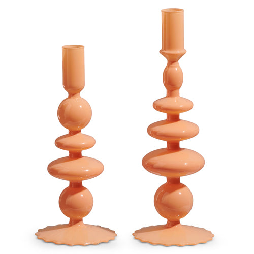 Coral Candlesticks