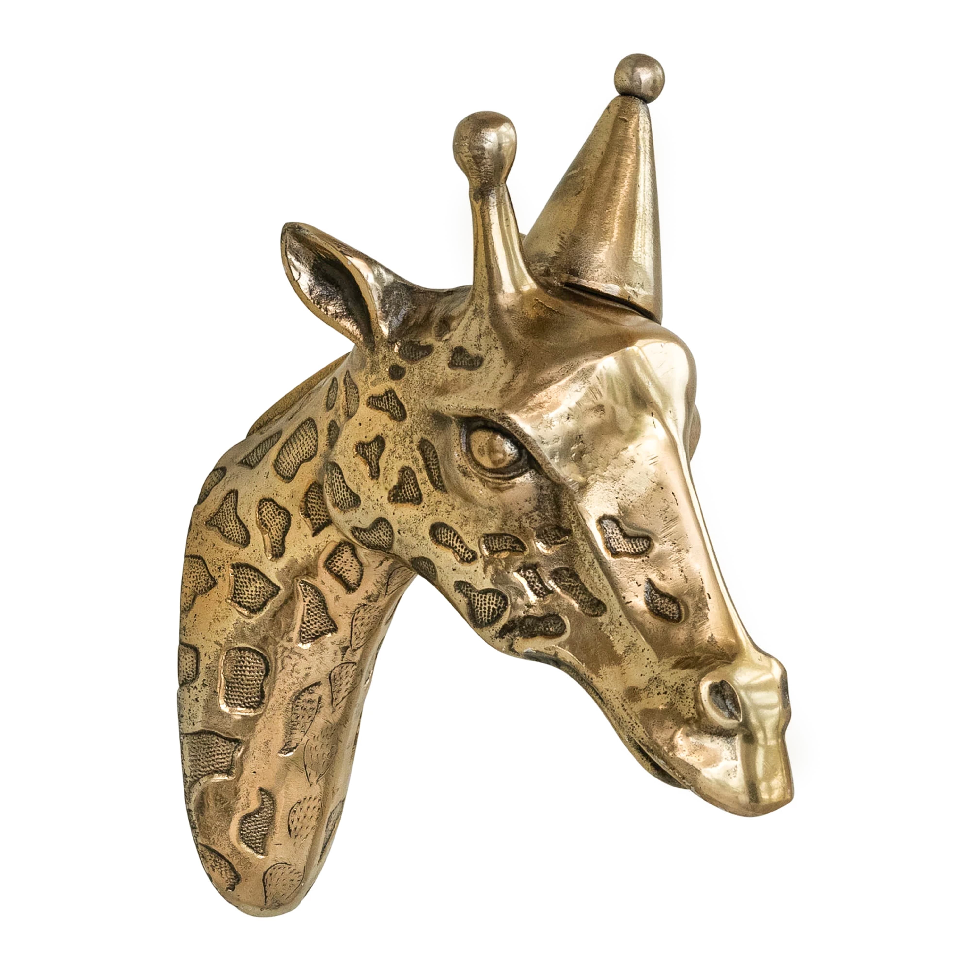 George the Giraffe Wall Mount (Antique Champagne Finish)