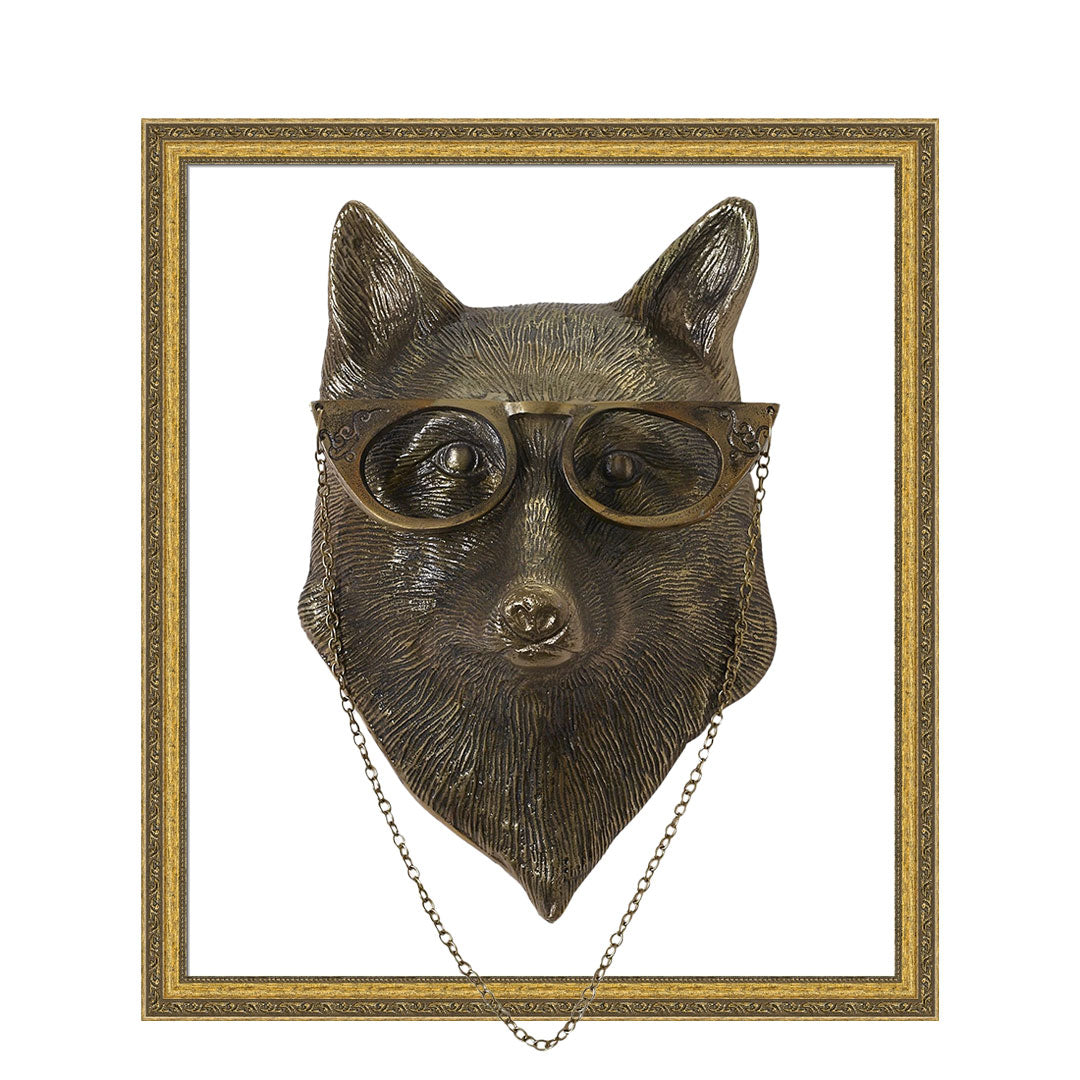 Eloise the Fox - Thin Antique Gold Frame