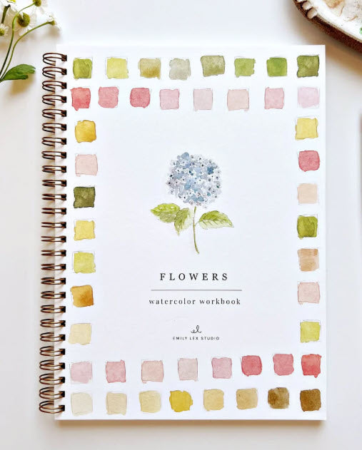 Flowers Watercolor Workbook