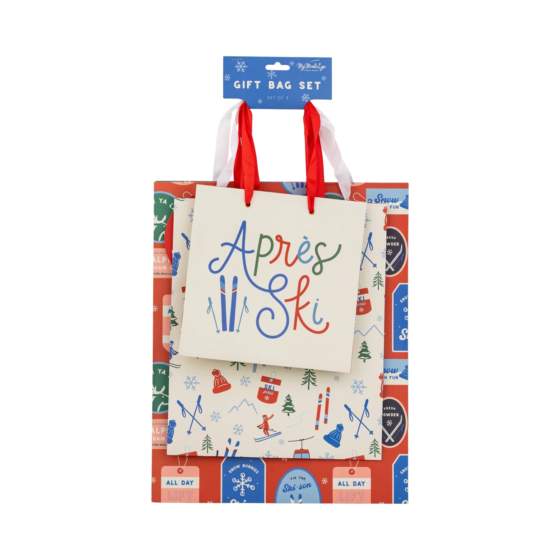 Apres Ski Christmas Gift Bag Set