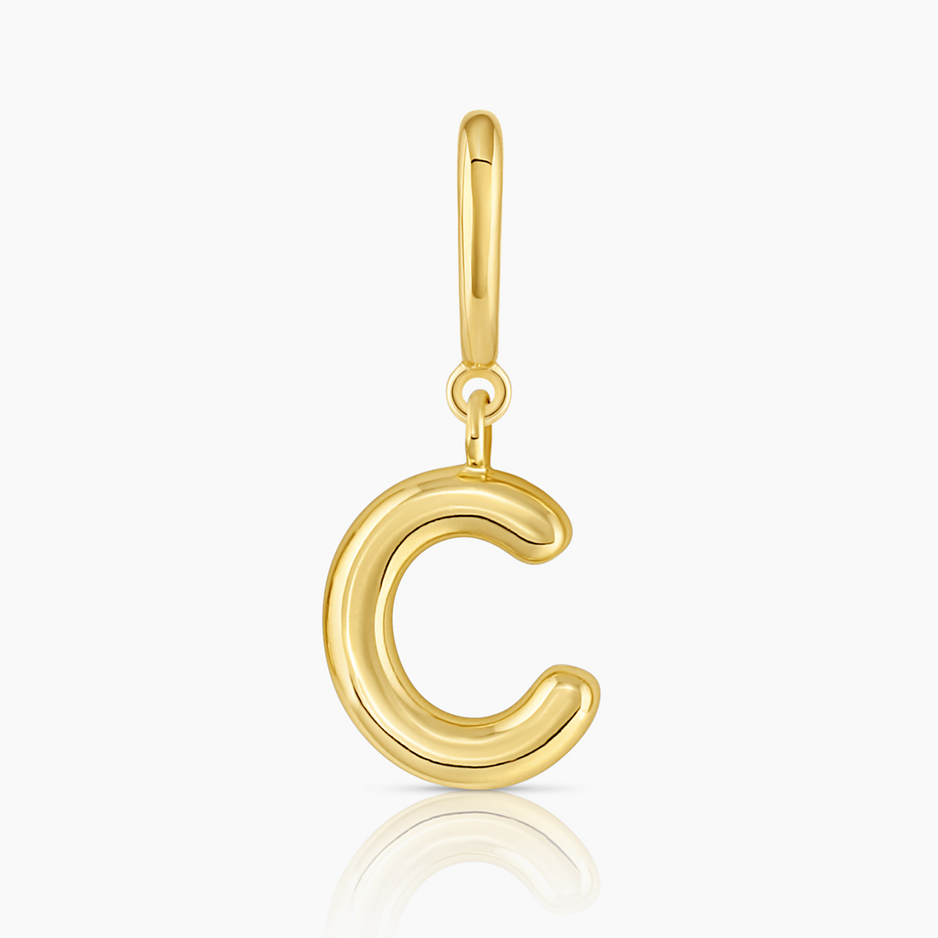 Alphabet c gold-plated charm