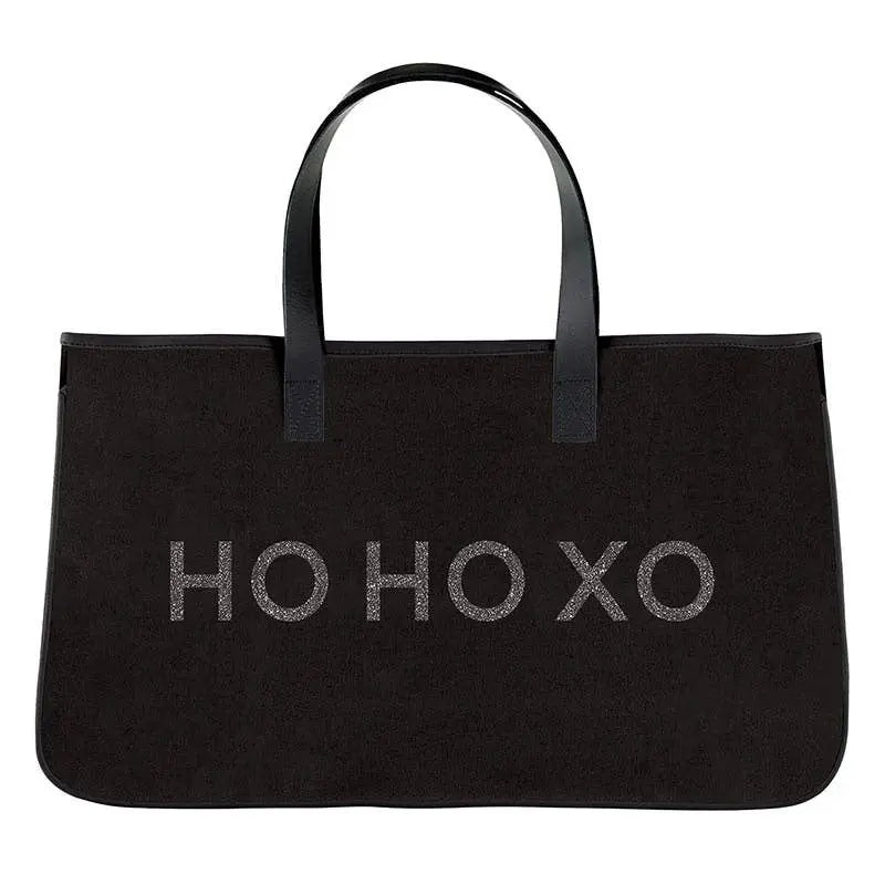Black Canvas Tote - Ho Ho Xo
