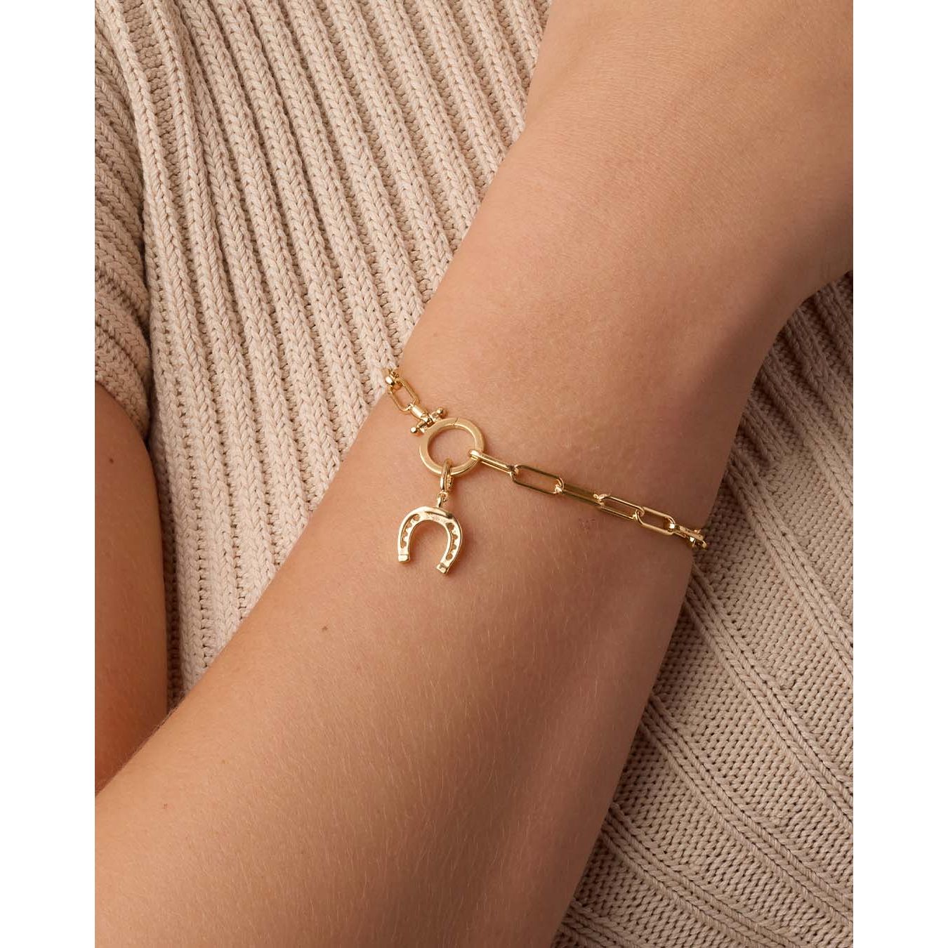 Horseshoe Parker Charm Gold