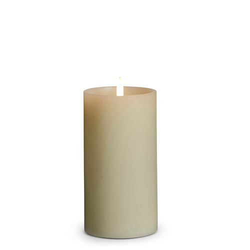 3" x 6" Uyuni Ivory Pillar Candle