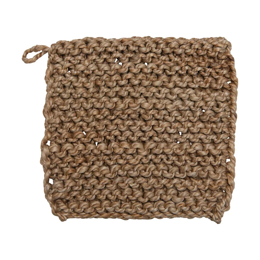 Square Jute Pot Holder