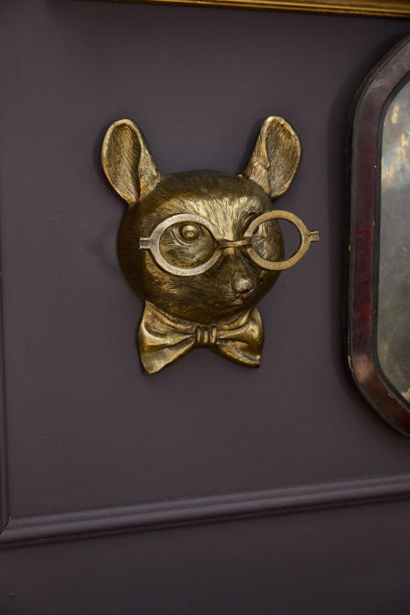 Louie the Mouse Wall Mount (Antique Brass Finish)