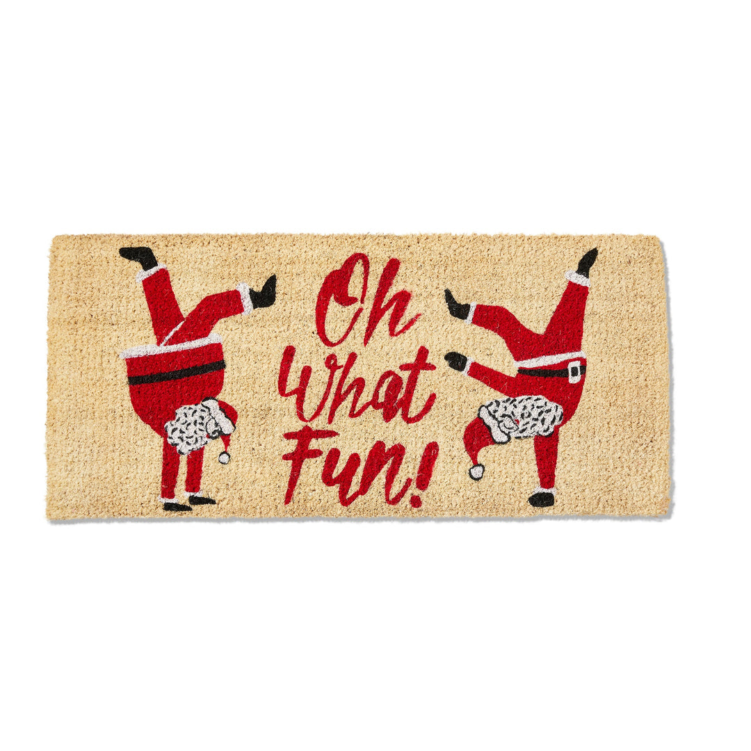 Oh What Fun Santa Mat