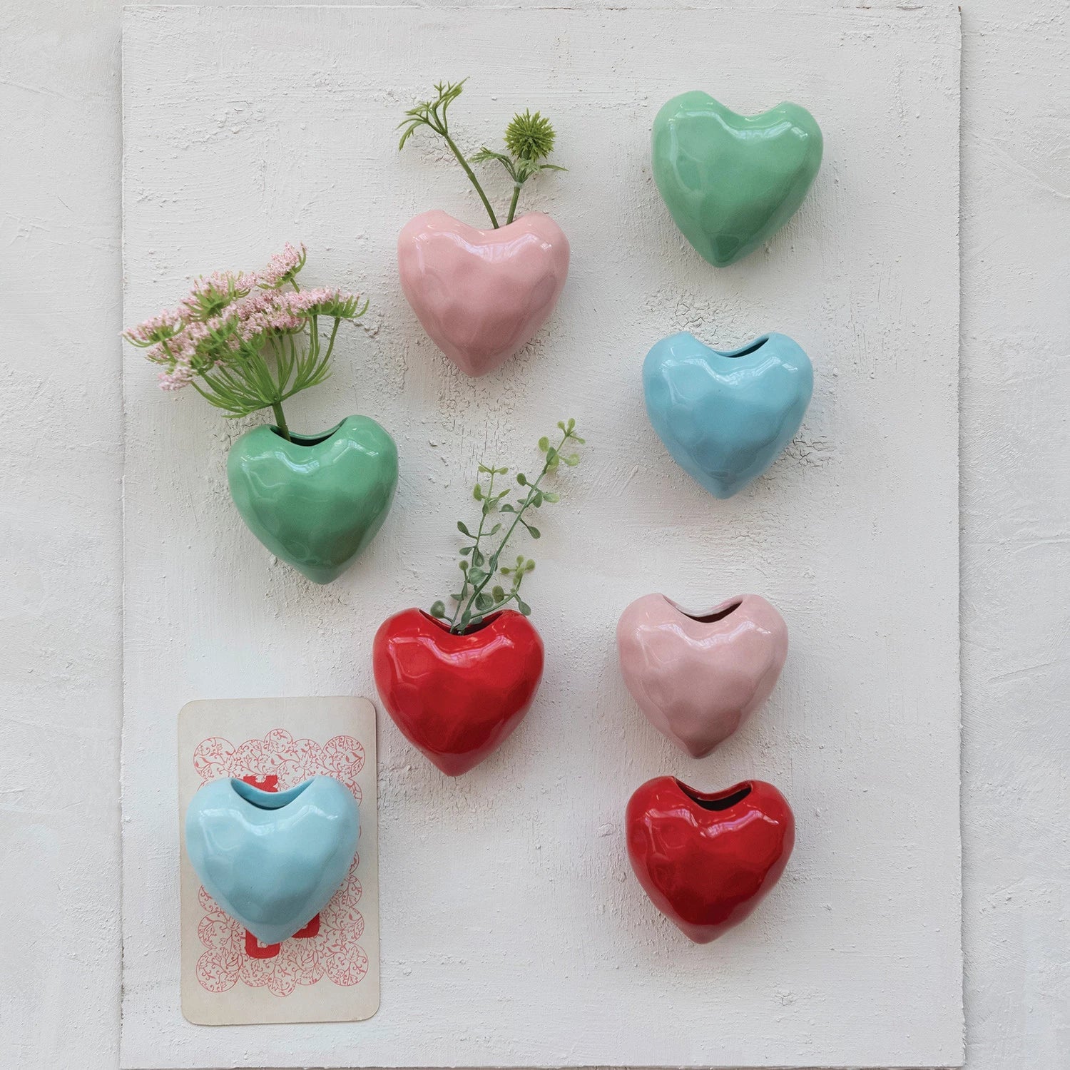 Mini Magnetic Heart Vase