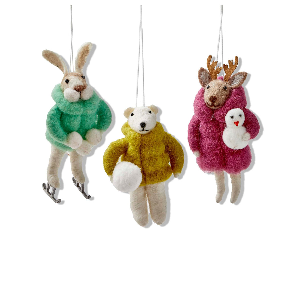 Snow Day Critter Ornament